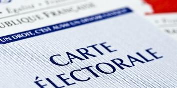 Photo : Carte électorale